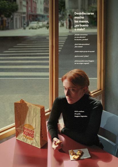Imagen de la campaña 'Tiempos aún más confusos', de Burger King.