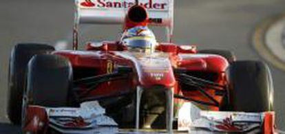 El piloto español Fernando Alonso, durante el Gran Premio de Fórmula 1 de Australia