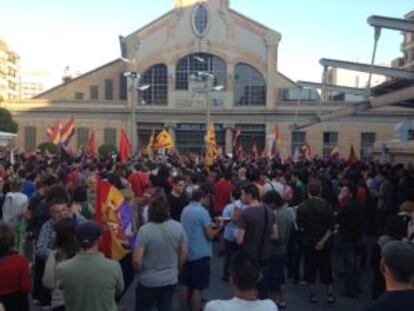 La plaza del Mercado en Alicante.