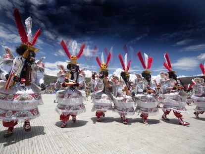 La &#039;morenada&#039;, una de las danzas m&aacute;s populares que se bailan durante la fiesta de la Candelaria en Puno, Per&uacute;.
