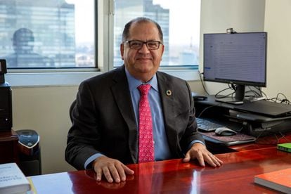 El director para América Latina del Programa de Naciones Unidas para el Desarrollo (PNUD), en su despacho.