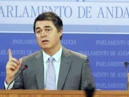 Carlos Rojas, portavoz del grupo popular en el Parlamento, en su comparecencia la semana pasada.