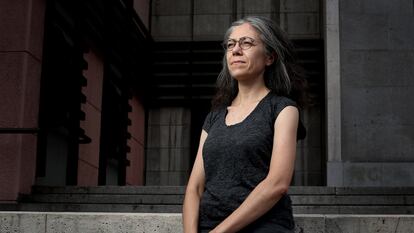 Olga Belmonte en el barrio de Chamberi en Madrid, el 11 de julio de 2022.