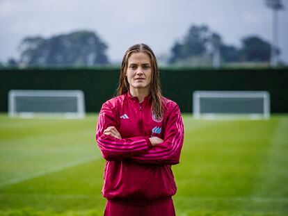 Irene Paredes, jugadora de la selección española, en la concentración en Palmerston North, Nueva Zelanda.