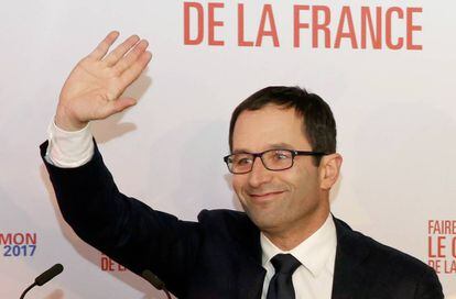 Benoit Hamon, candidato a liderar el partido socialista francés, el pasado 22 de enero de 2017.