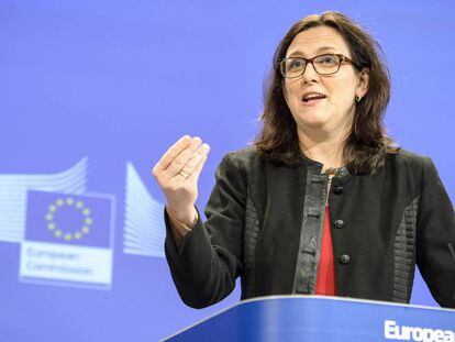 La comisaria europea de comercio de la UE, Cecilia Malmstrom.