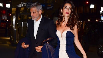 Los Clooney en un evento en Nueva York este 5 de diciembre.