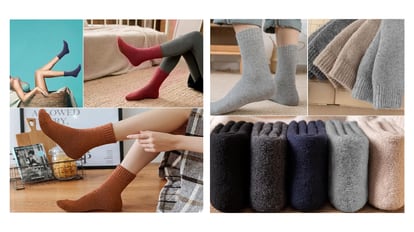 Calcetines térmicos para mujer para clima frío Calcetines de lana