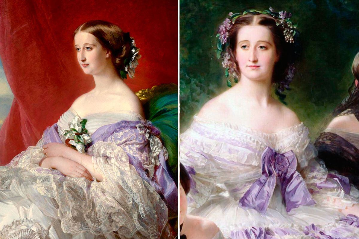 La emperatriz Eugenia de Montijo, esposa de Napoleón III, era una absoluta devota del violeta.