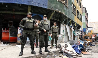 Dispositivo policial en mayo pasado, en la zona conocida como el Bronx.