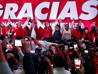 Del Mazo celebra la victoria en el Estado de México.