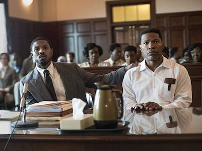Michael B. Jordan y Jamie Foxx en 'Cuestión de justicia'. En vídeo, un adelanto de la película.