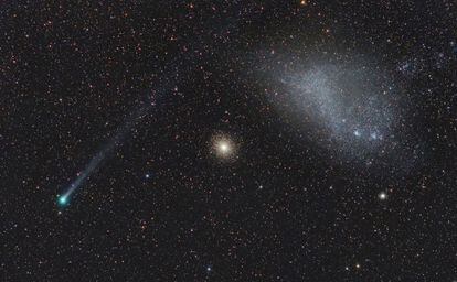 &lsquo;Alineaci&oacute;n c&oacute;smica: Cometa Lemmon, GC 47 Tucanae y el SMC&rsquo; (Cosmic Alignment: Comet Lemmon, GC 47 Tucanae and the SMC)