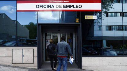 Una Oficina de empleo en Madrid. 