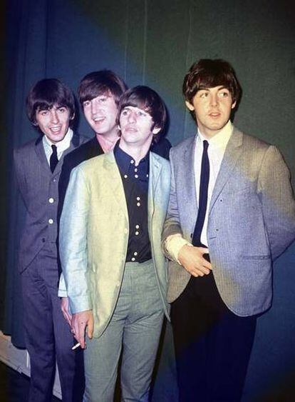 De izquierda a derecha, George Harrison, John Lennon, Ringo Starr y Paul McCartney en una foto de 1964.