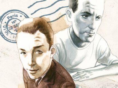 Albert Camus y René Char, vistos por Fernando Vicente.