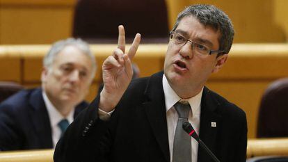 El ministro de Energía, Turismo y Agenda Digital, Álvaro Nadal, en una sesión del Senado.