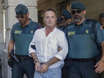 José Antonio Marín, gerente de la empresa Magrudis, causante del brote de listeriosis, cuando pasó a disposición judicial acusado de causar una intoxicación alimentaria y homicido imprudente, en 2019.
