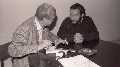El escritor y miembro de ETA Joseba Sarrionandia, fotografiado poco antes de su fuga.