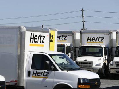 Vehículos de Hertz en Ottawa (Ontario, Canadá), el sábado.
