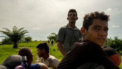 Jóvenes venezolanos que han cruzado la frontera.