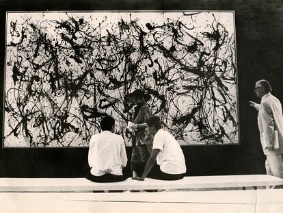 'Number 32', de Jackson Pollock, expuesto en la Documenta de 1959, que celebró el arte abstracto estadounidense frente a las escuelas figurativas del bloque comunista.