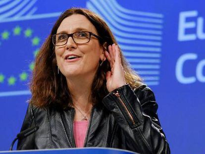 La comisaria europea de Comercio, Cecilia Malmstrom.