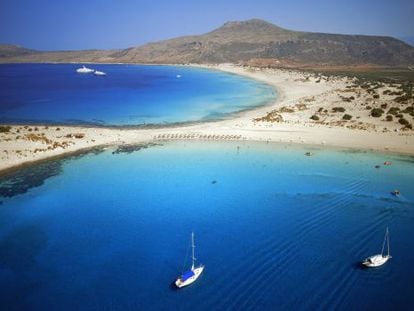 Playa de Simos, en la isla griega de Elafonisos.