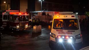 Operativo de emergencia al exterior de la estación Tacubaya.