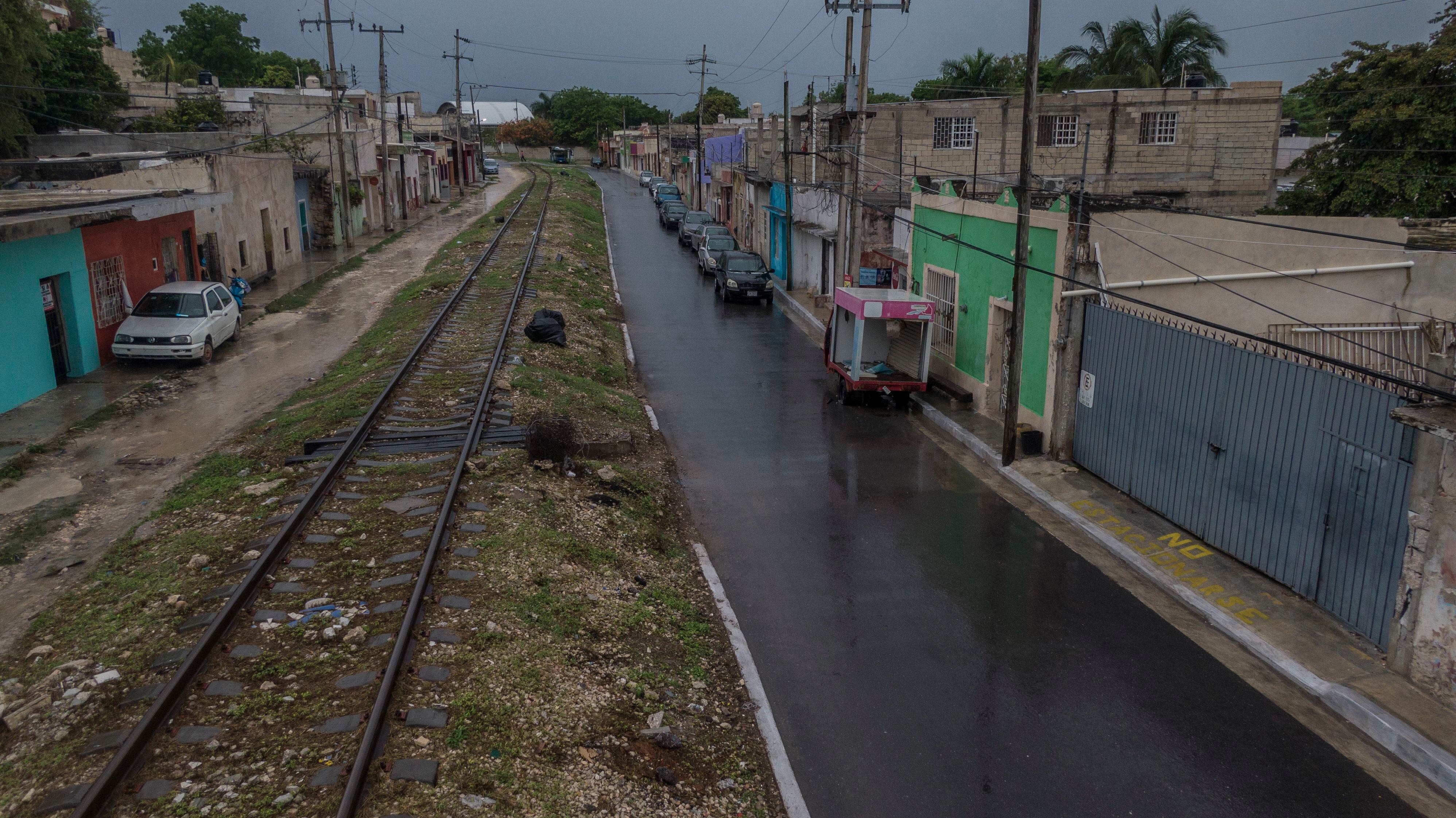 Vista de del barrio Camino Real en la ciudad de Campeche, uno de los puntos por donde cruzara el tren maya, el 11 de junio de 2020.