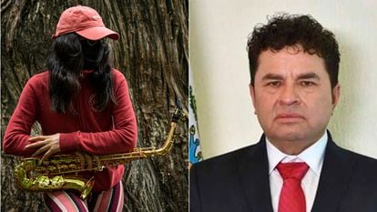 La saxofonista, María Elena Ríos y su agresor, Juan Antonio Vera Carrizal.