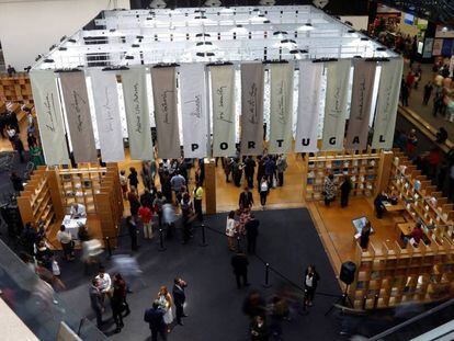 Pabellón de Portugal en la Feria Internacional del Libro de Guadalajara.