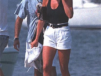 Diana y Dodi, en Saint-Tropez, pocos días antes de su muerte.