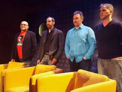 D'esquerra a dreta, Ravelo, Bassas, Zanón i Luján.