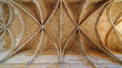 Bóveda del refectorio del monasterio de Santa María la Real de Huerta.