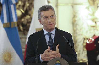 El presidente argentino, Mauricio Macri.