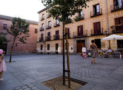 La plaza del Conde de Miranda, en el Madrid de los Austrias.