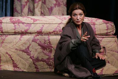 Marie-France Pisier, en el teatro Gaite Montparnasse de París en 2004.
