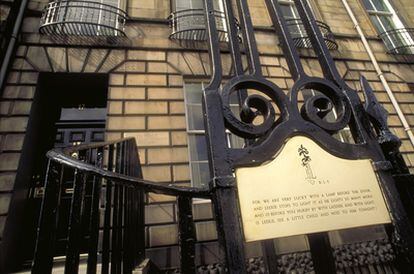 La casa familiar de Robert Louis Stevenson en el 17 de Heriot Row de Edimburgo.