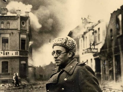 Vasili Grossman, en Schwerin (Alemania) en 1945. 