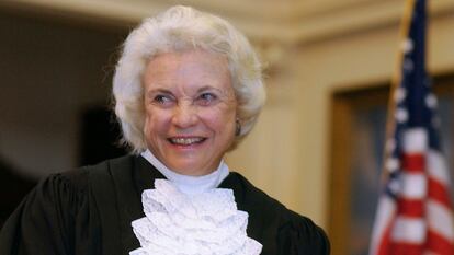 Sandra Day O'Connor, en una imagen de enero de 2003, cuando era jueza del Tribunal Supremo.