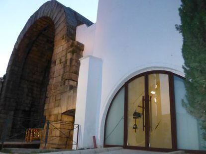 Entrada al restaurante A de Arco, en M&eacute;rida (Badajoz). 