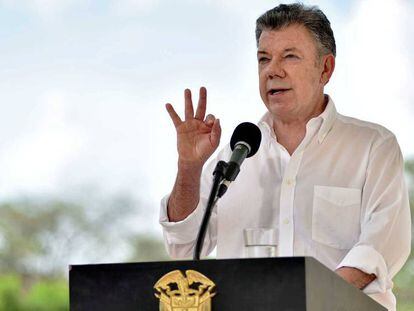 El presidente Santos, en Cartagena de Indias, hace una semana.