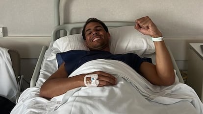 Rafael Nadal, en la clínica. Imagen facilitada por su equipo de comunicación.