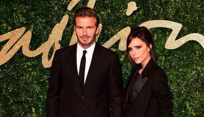 David Beckham y Victoria Beckham en noviembre de 2015.
