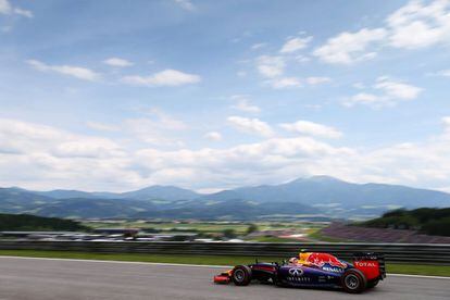 Ricciardo compitiendo en la clasificación del Gran Premio de Austria.