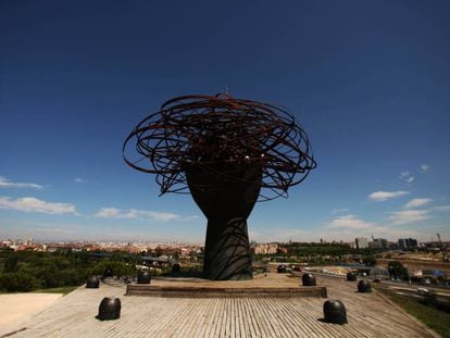 El parque Lineal del Manzanares de Madrid. 