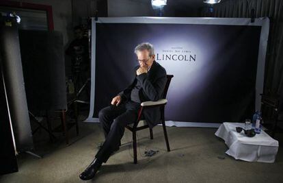 Steven Spielberg, director de cine estadounidense, retratado en Madrid.