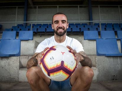 Sergi Darder, en la Ciudad Deportiva del Espanyol. 