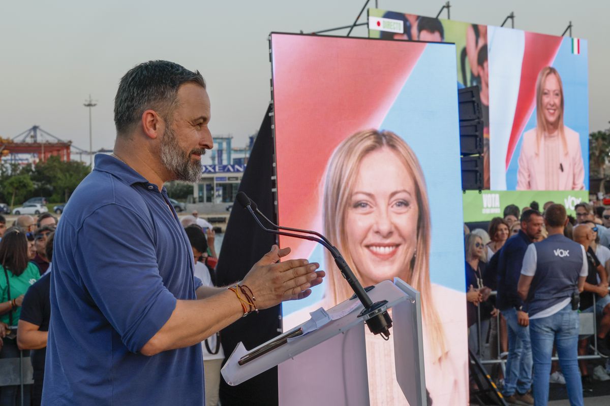 Meloni partecipa sullo schermo al comizio di Abascal per invocare un’alternativa “patriottica” in Spagna |  elezioni generali 23J |  spagnolo